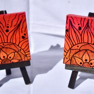 Baby Sunset Mandala Canvas