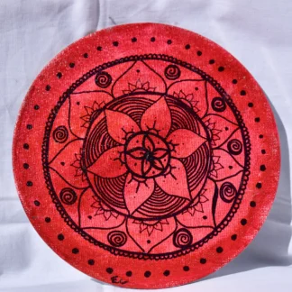 Red Mandala Canvas