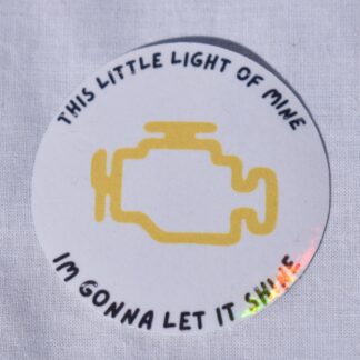 check engine light sticker