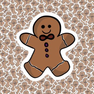 Gingerbread man Sticker