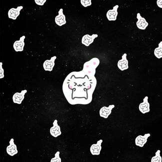 Kitten Hearts Sticker