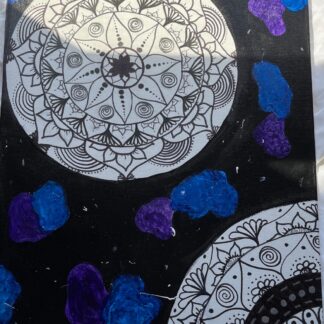 11x14 Galaxy Mandala Canvas