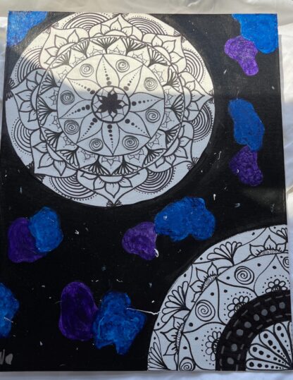 11x14 Galaxy Mandala Canvas