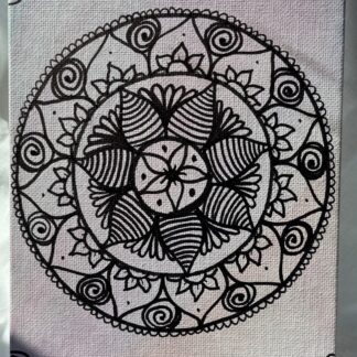 4x6 Watercolor Mandala Canvas