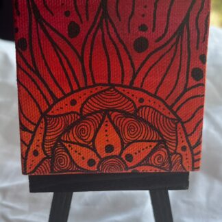 Baby Sunset Mandala Canvas