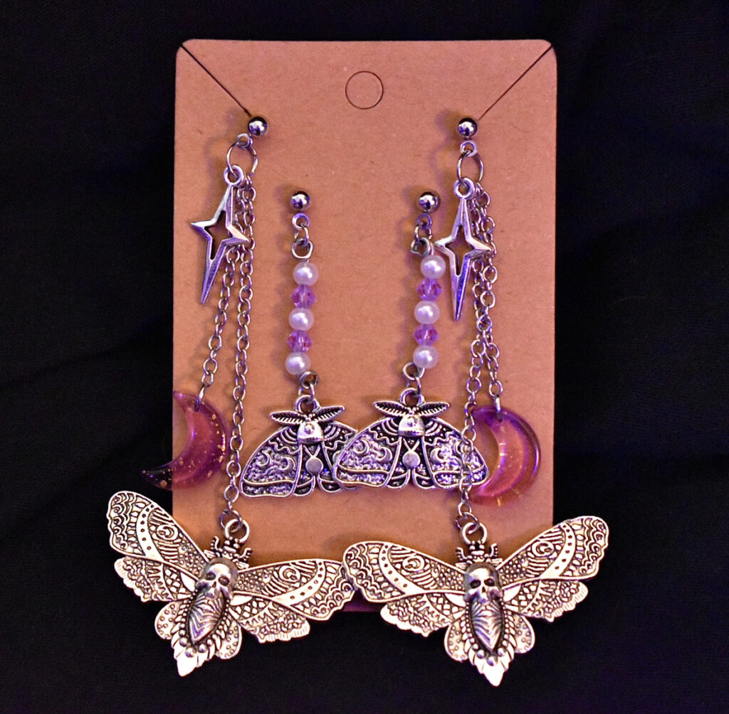PRE-ORDER - Death Moth Earring Set