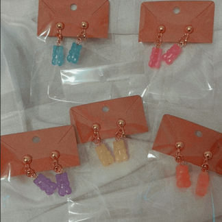Gummy Bear Clip on Earrings