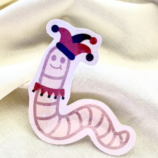 Jester Worm Sticker